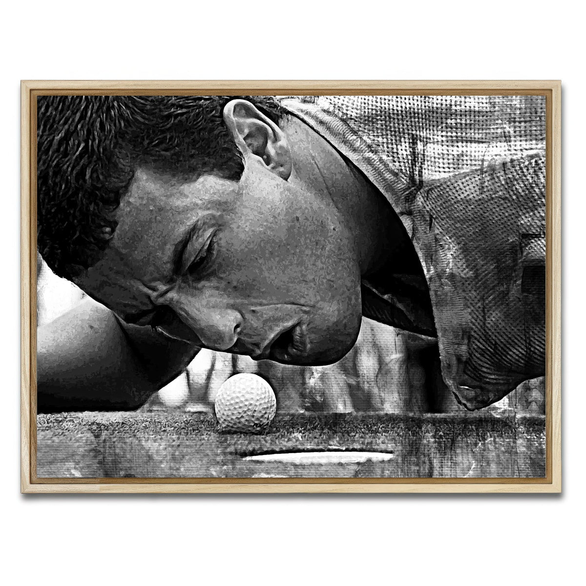 Happy Gilmore Grayscale Wall Art