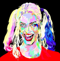 Harley Quinn Colors Wall Art