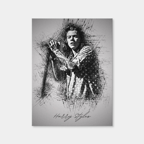 Harry Styles Wall Art — Canvas Wrap Format preview