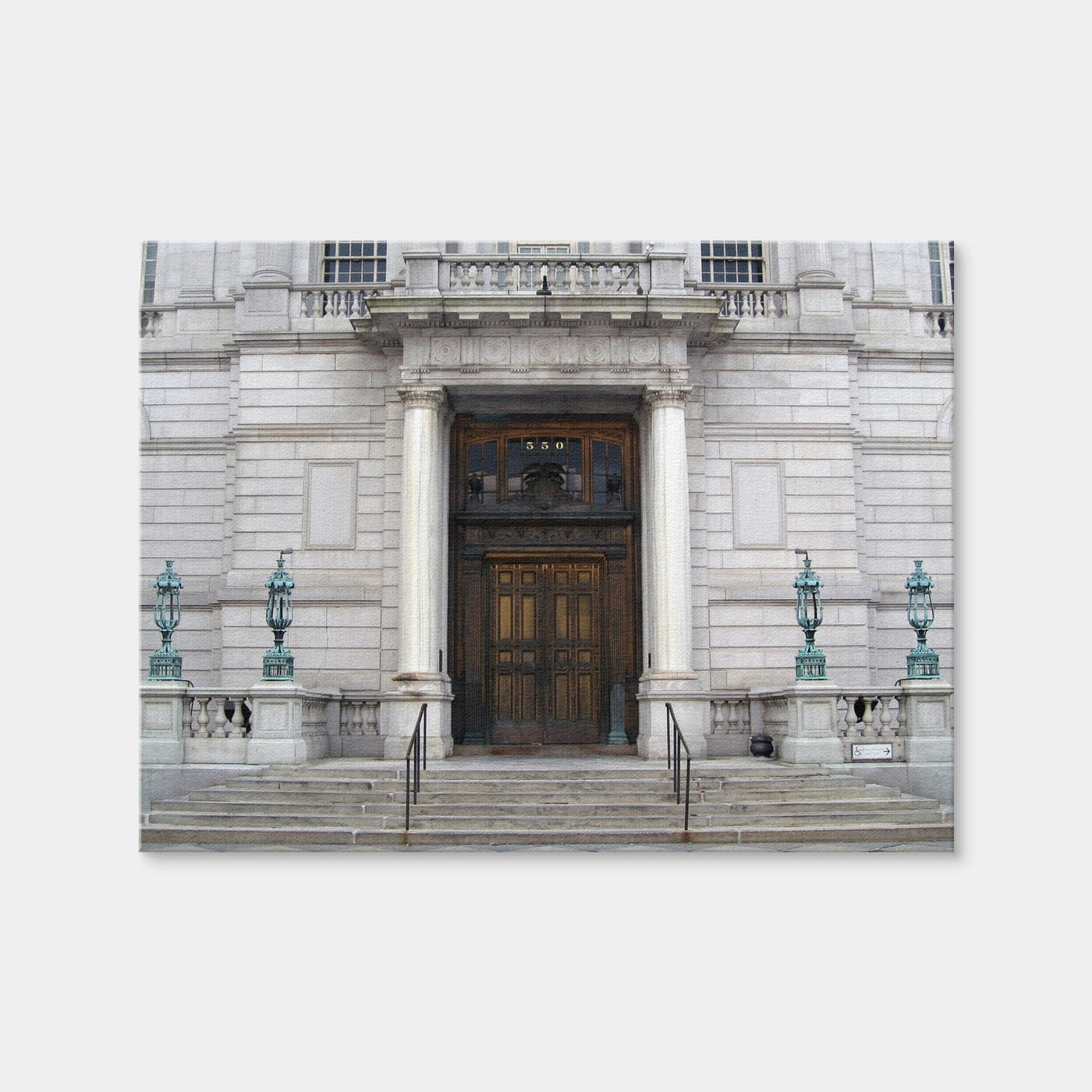 AUTO-MOCKUP WHITE | Hartford Connecticut Town Hall | 1 Piece | Gallery Wrap Canvas | group=4x3