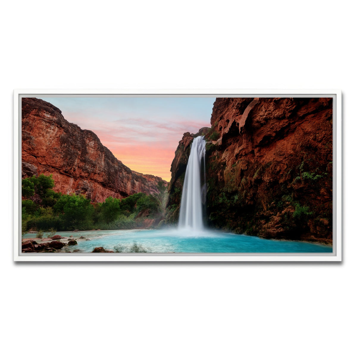AUTO-MOCKUP WHITE | Havasu Falls | 1 Piece | White Framed Canvas | group=2x1