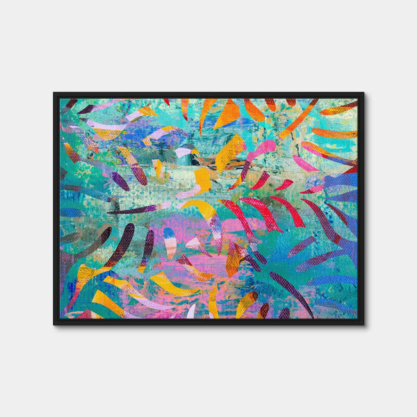 Hawaiian Palm Wall Art — Framed Canvas Format preview