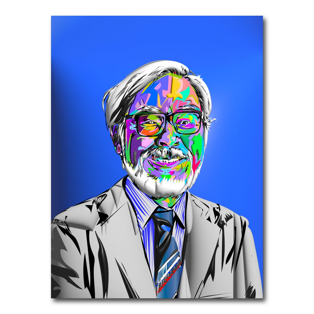 AUTO-MOCKUP WHITE | Hayao Miyazaki | 1 Piece | Gallery Wrap Canvas | group=3x4