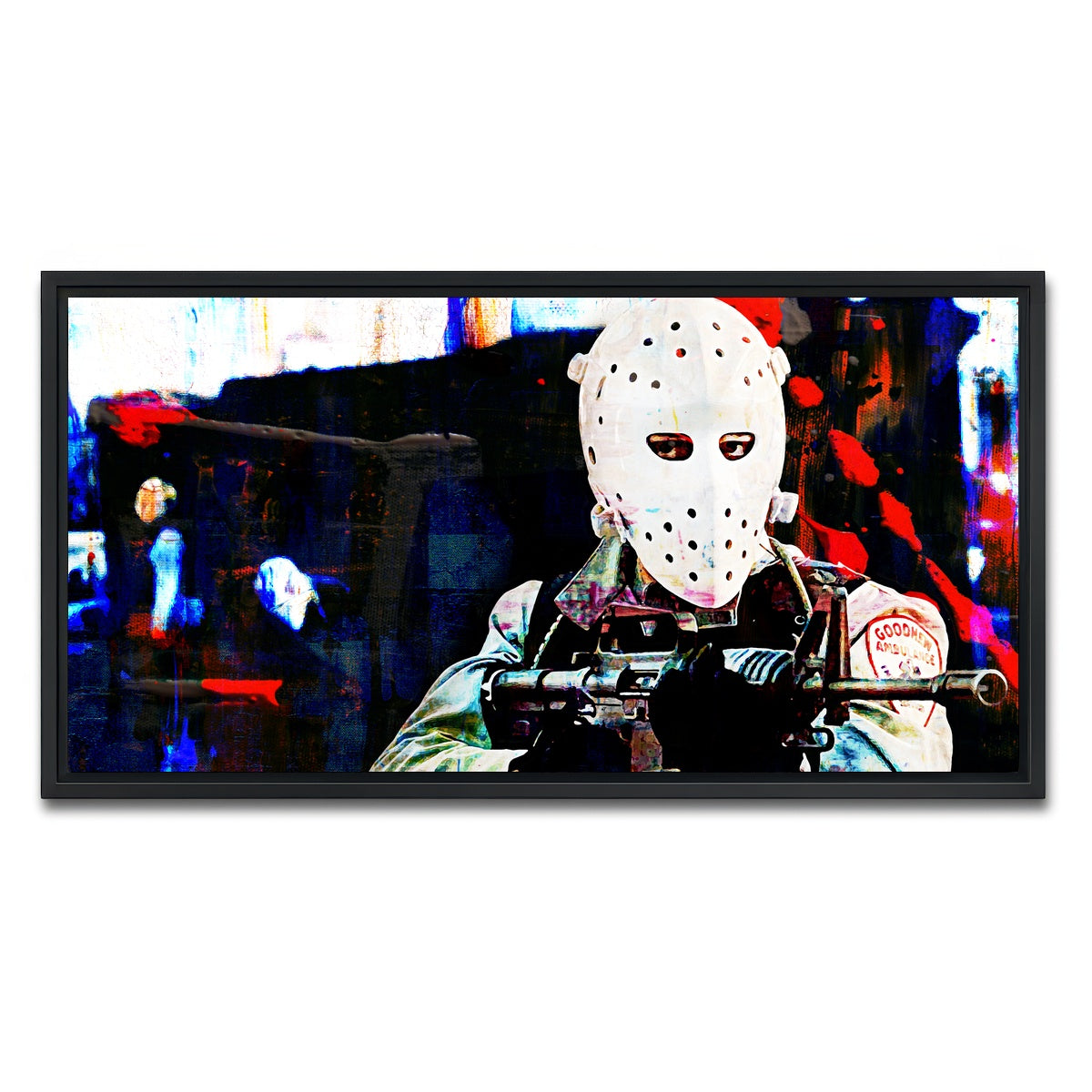 AUTO-MOCKUP WHITE | Heat - The Heist | 1 Piece | Black Framed Canvas | group=2x1