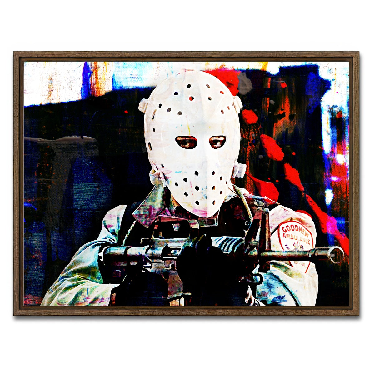 AUTO-MOCKUP WHITE | Heat - The Heist | 1 Piece | Walnut Framed Canvas | group=4x3