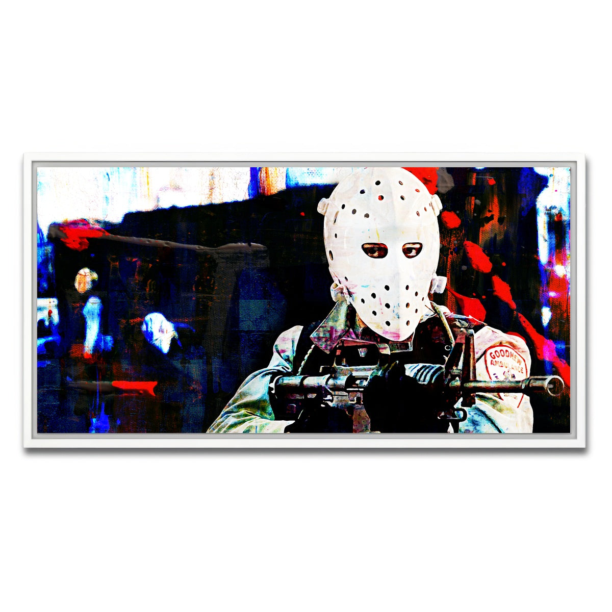 AUTO-MOCKUP WHITE | Heat - The Heist | 1 Piece | White Framed Canvas | group=2x1