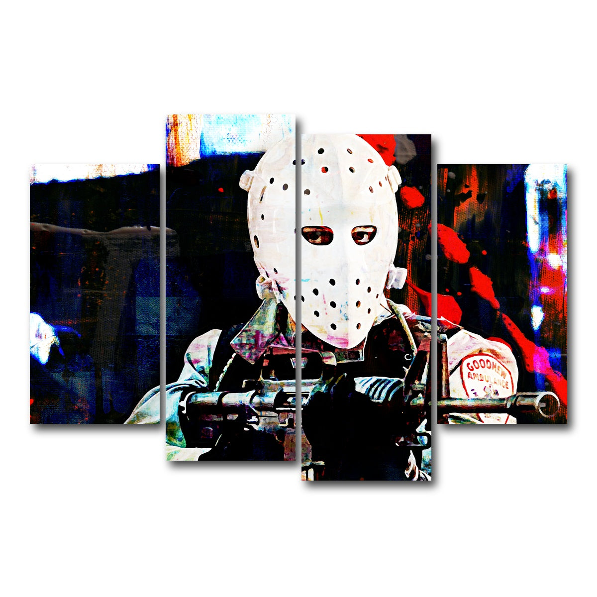 AUTO-MOCKUP WHITE | Heat - The Heist | 4 Piece | Gallery Wrap Canvas | group=4_short