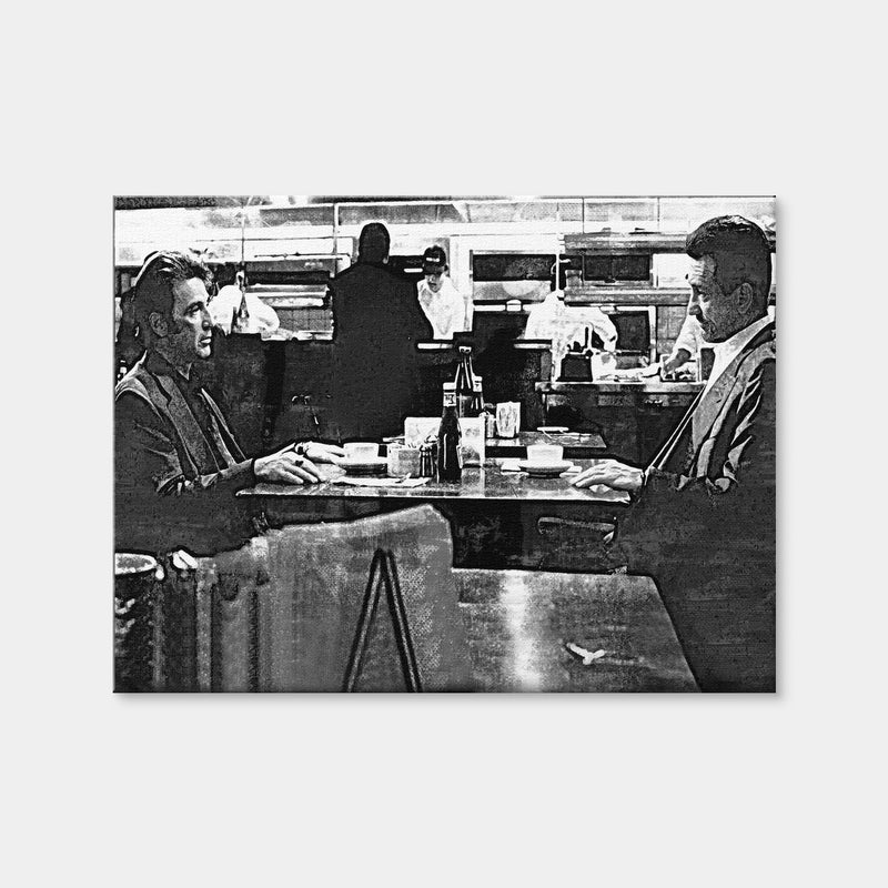 AUTO-MOCKUP WHITE | Heat - The Meeting Grayscale | 1 Piece | Gallery Wrap Canvas | group=4x3