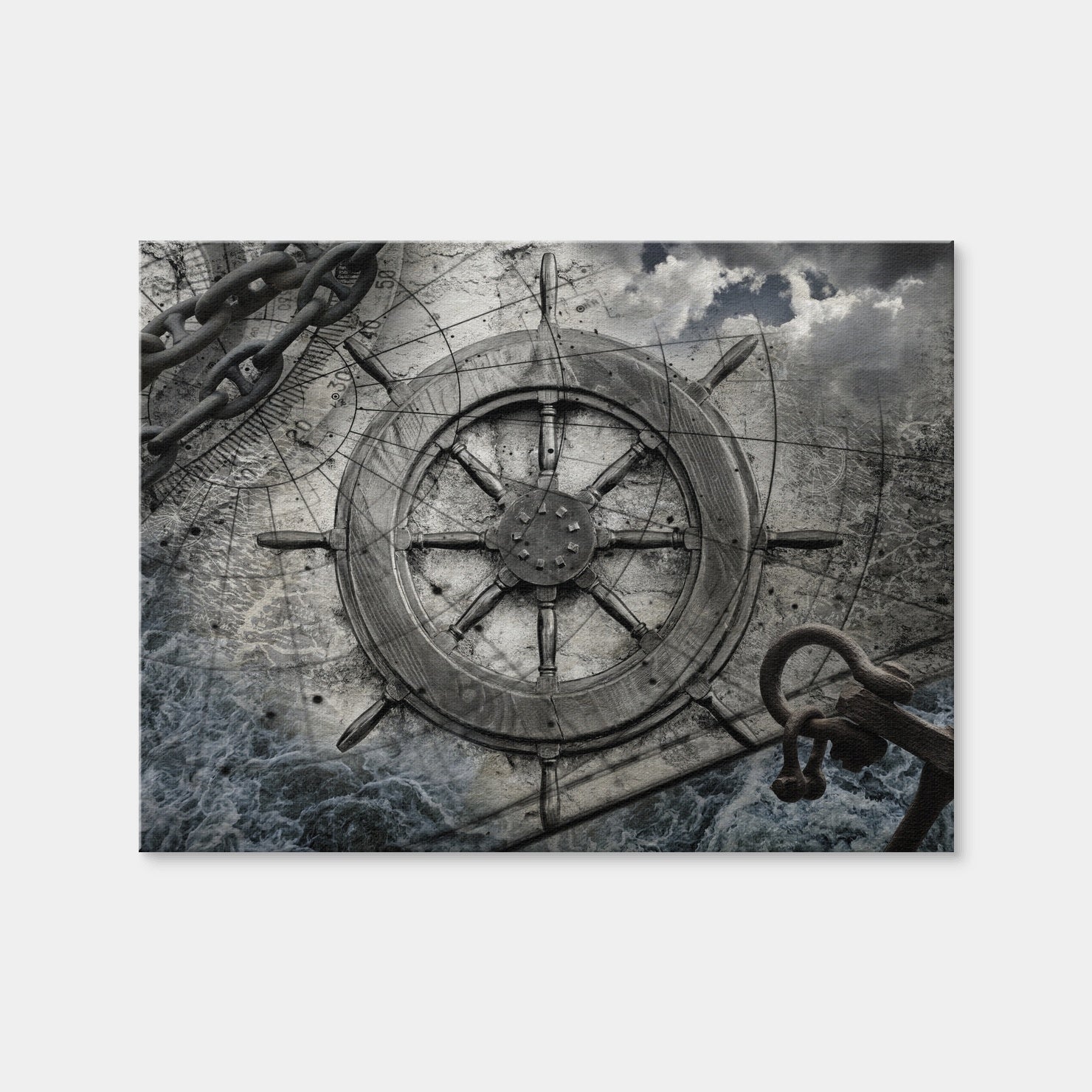 AUTO-MOCKUP WHITE | Helm and Chains | 1 Piece | Gallery Wrap Canvas | group=4x3