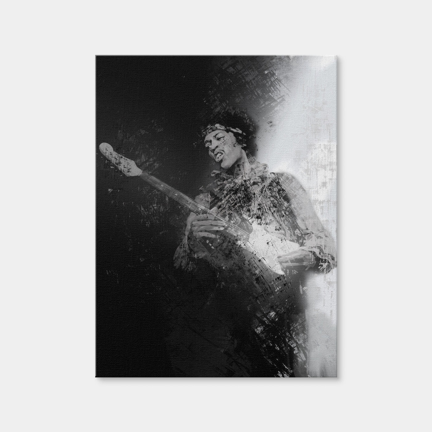 AUTO-MOCKUP WHITE | Hendrix Guitar God | 1 Piece | Gallery Wrap Canvas | group=3x4