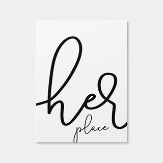 AUTO-MOCKUP WHITE | Her Place | 1 Piece | Gallery Wrap Canvas | group=3x4