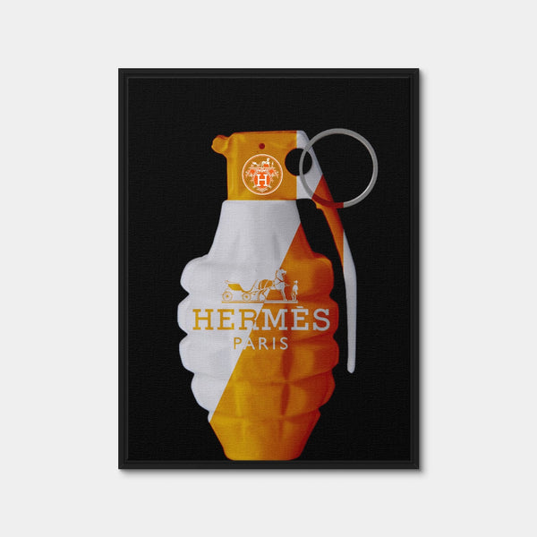 Hermes Grenade Wall Art — Framed Canvas Format preview