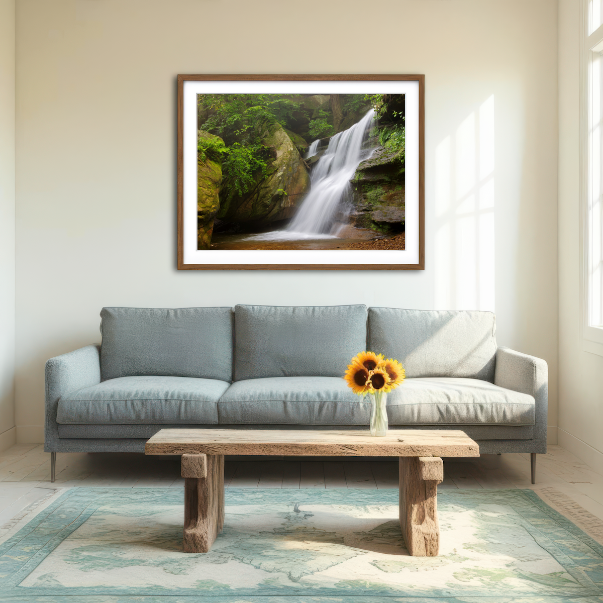 AUTO-MOCKUP ROOM | Hidden Falls in Hocking Hills Wall Art