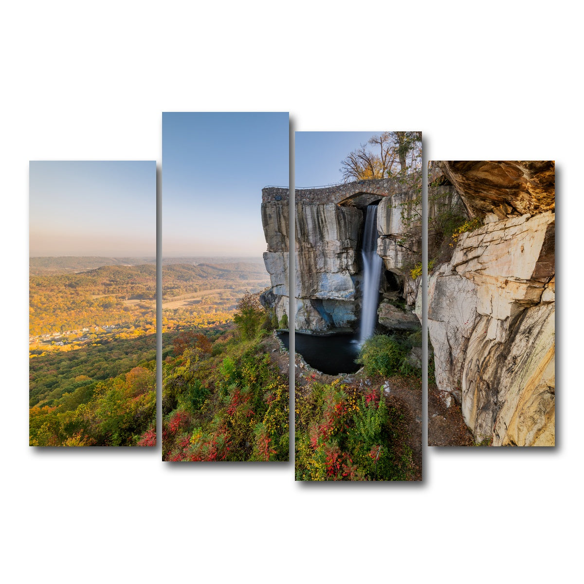 AUTO-MOCKUP WHITE | High Falls at Lookout Mountain | 4 Piece | Gallery Wrap Canvas | group=4_normal