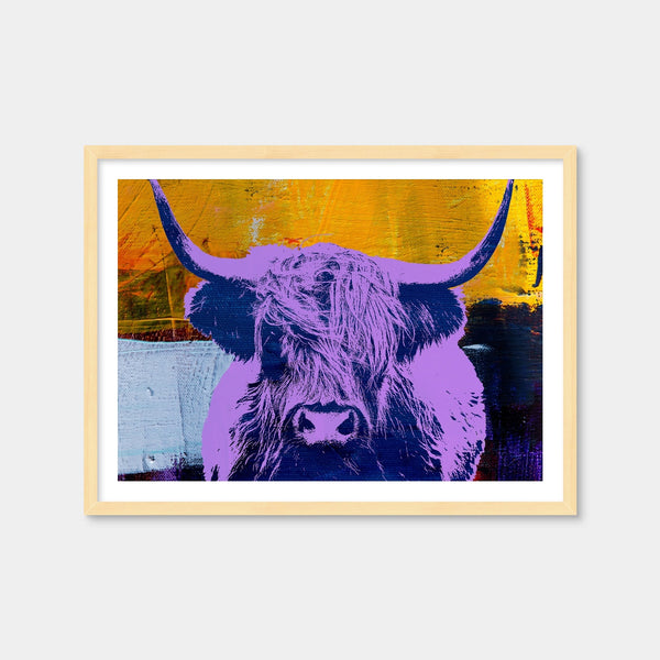 Highland Cow Wall Art — Framed Print Format preview