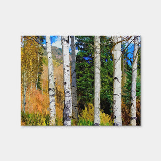 AUTO-MOCKUP WHITE | Hillside Aspen Grove | 1 Piece | Gallery Wrap Canvas | group=4x3