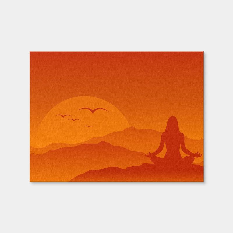 AUTO-MOCKUP WHITE | Hilltop Meditation | 1 Piece | Gallery Wrap Canvas | group=4x3