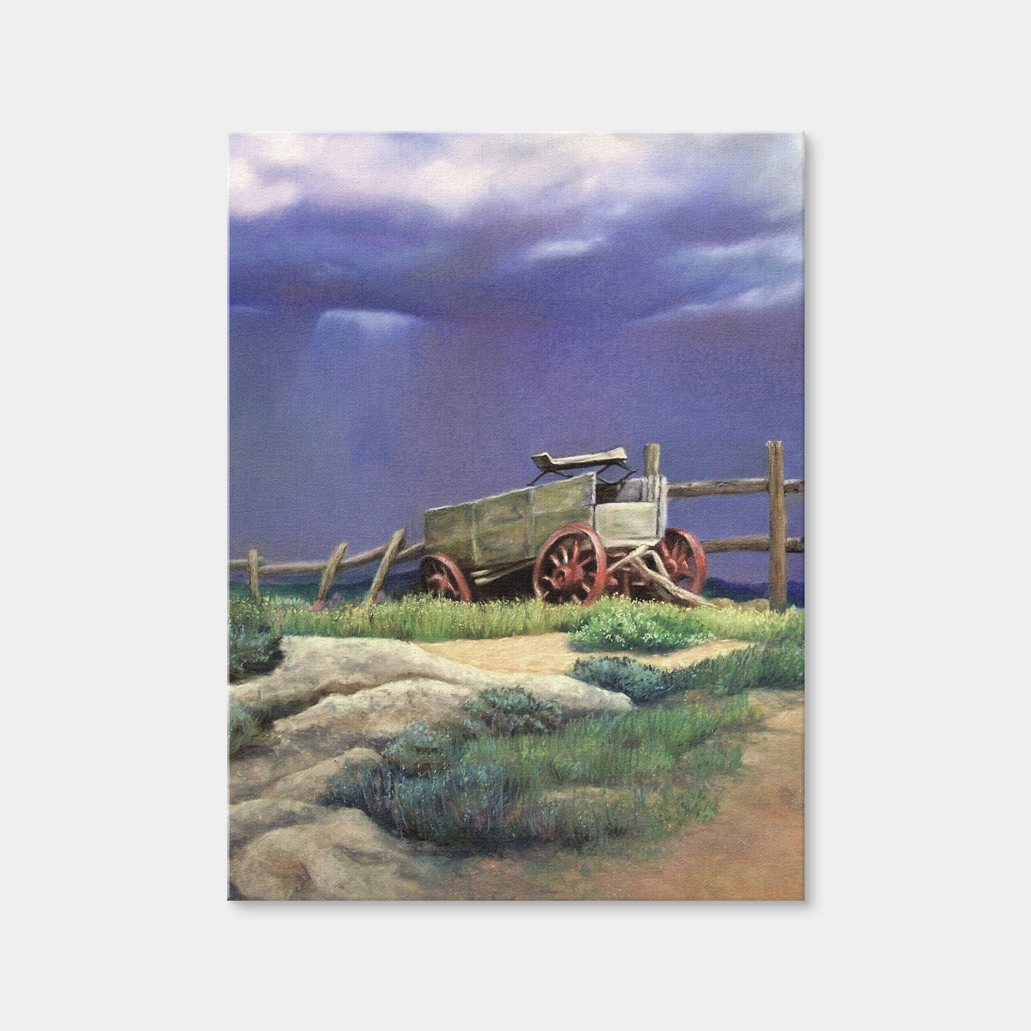 AUTO-MOCKUP WHITE | Hilltop Wagon | 1 Piece | Gallery Wrap Canvas | group=3x4