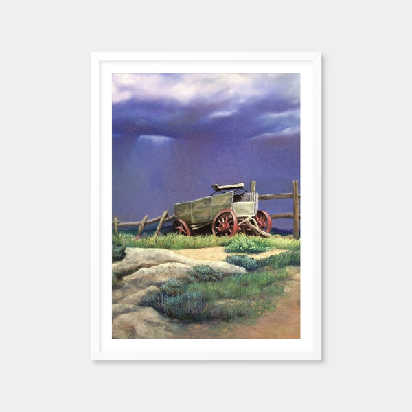 Hilltop Wagon Wall Art — Framed Print Format preview