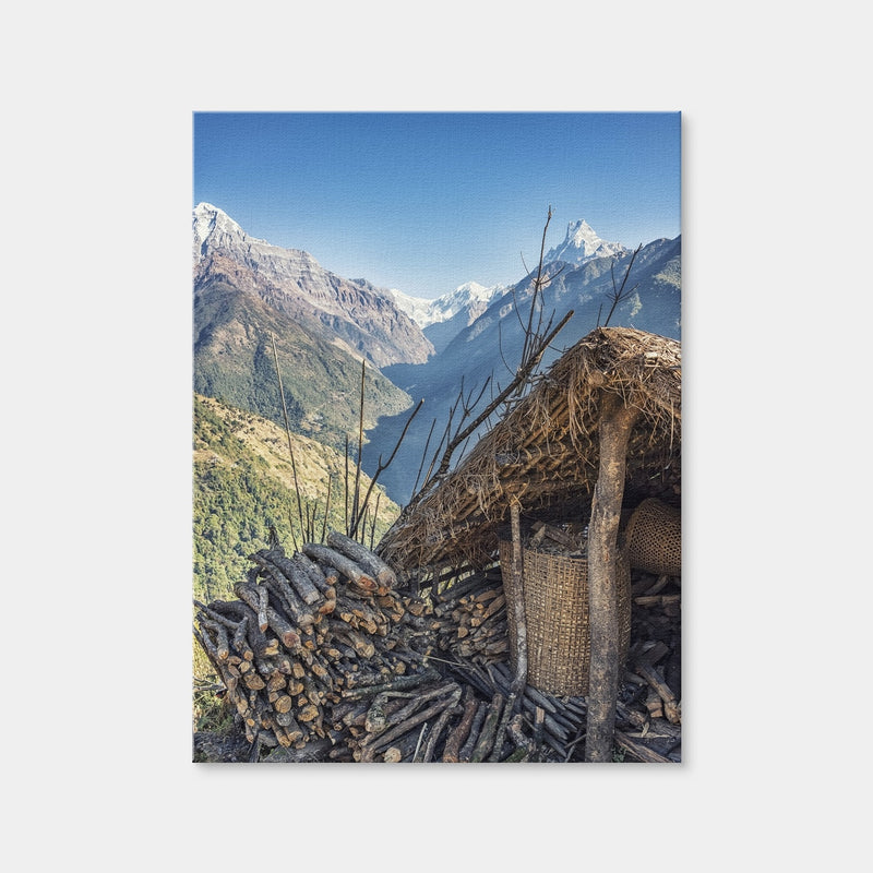 AUTO-MOCKUP WHITE | Himalayan Landscape | 1 Piece | Gallery Wrap Canvas | group=3x4