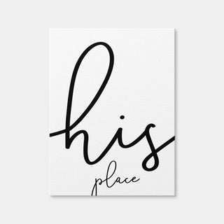 AUTO-MOCKUP WHITE | His Place | 1 Piece | Gallery Wrap Canvas | group=3x4