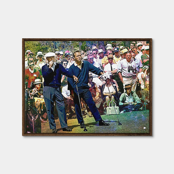 Hogan and Palmer Cig Break Wall Art — Framed Canvas Format preview
