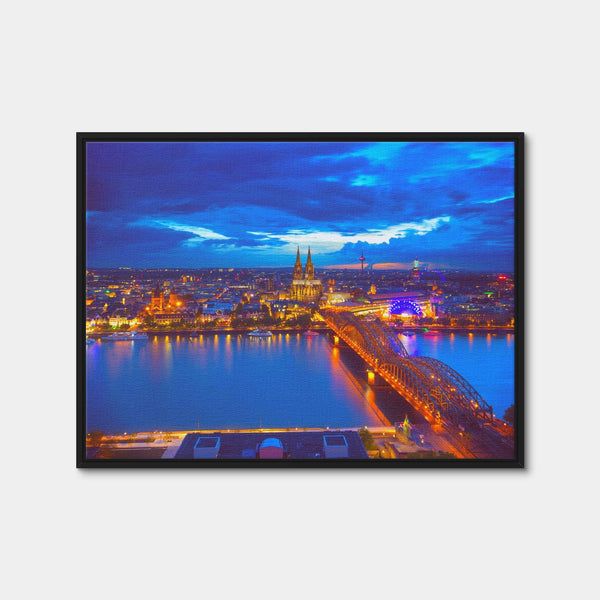 Hohenzollern Bridge Germany Wall Art — Framed Canvas Format preview
