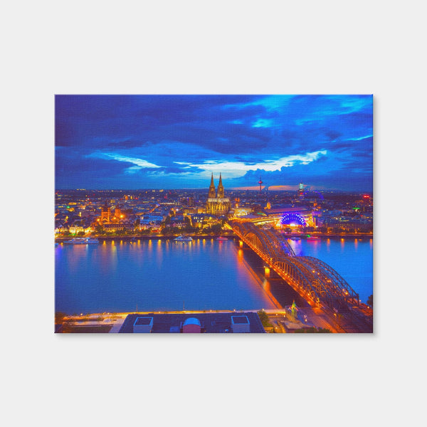 Hohenzollern Bridge Germany Wall Art — Canvas Wrap Format preview