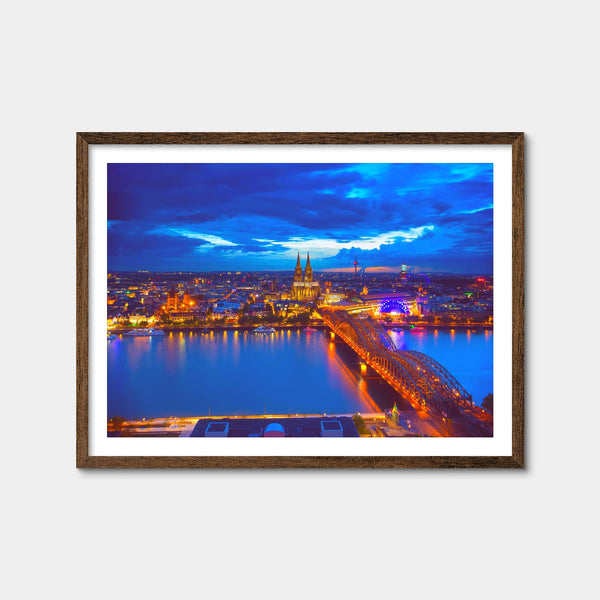 Hohenzollern Bridge Germany Wall Art — Framed Print Format preview