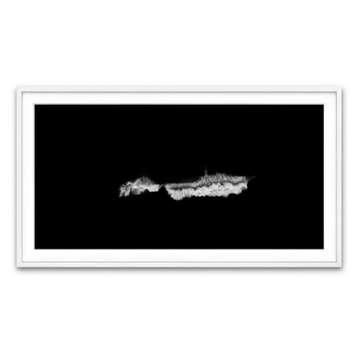 Framed Print 2x1 White
