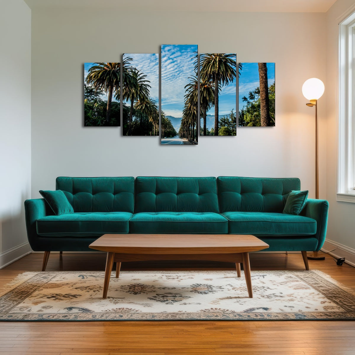 Hope Ranch Palm Drive Wall Art