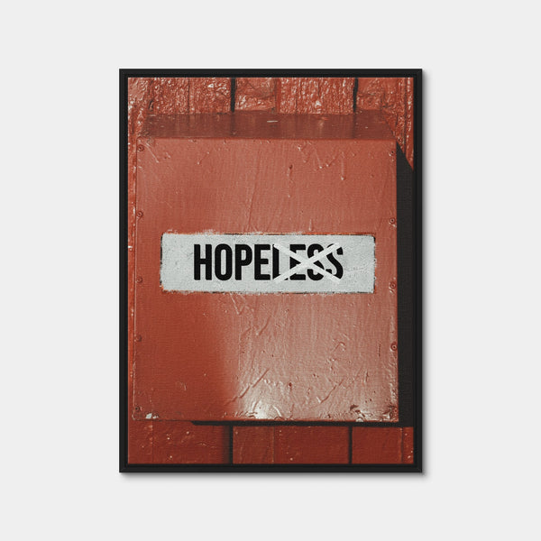 Hope design Wall Art — Framed Canvas Format preview