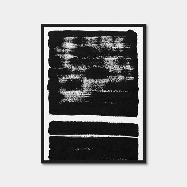 Horizontal Black Wall Art — Framed Canvas Format preview