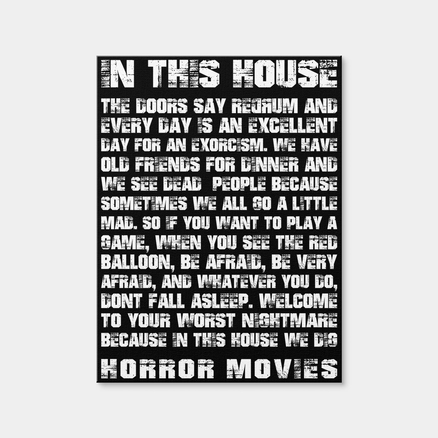 AUTO-MOCKUP WHITE | Horror House | 1 Piece | Gallery Wrap Canvas | group=3x4