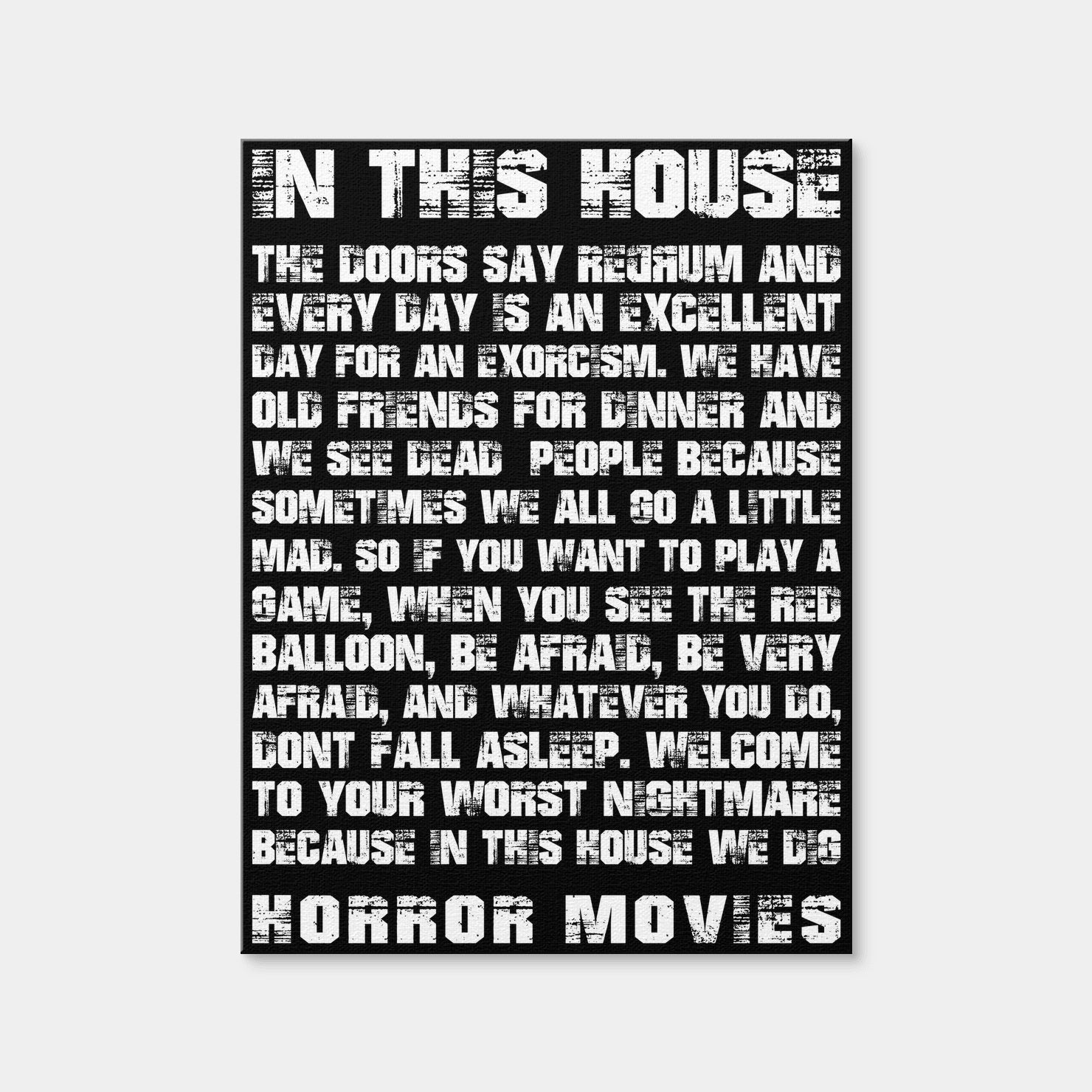 AUTO-MOCKUP WHITE | Horror House | 1 Piece | Gallery Wrap Canvas | group=3x4