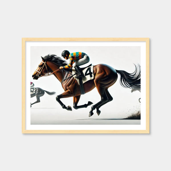 Horse Racing Wall Art — Framed Print Format preview
