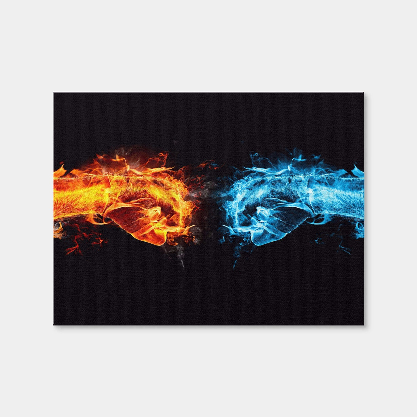 AUTO-MOCKUP WHITE | Hot Cold Fist Bump | 1 Piece | Gallery Wrap Canvas | group=4x3