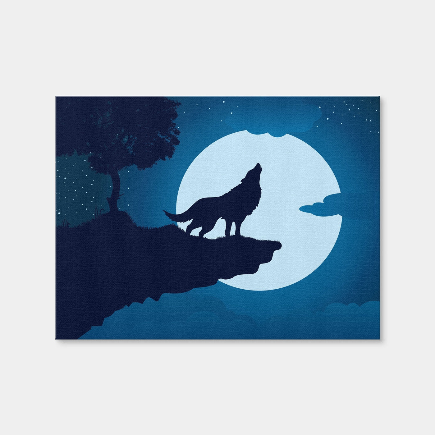 AUTO-MOCKUP WHITE | Howling at the Moon | 1 Piece | Gallery Wrap Canvas | group=4x3
