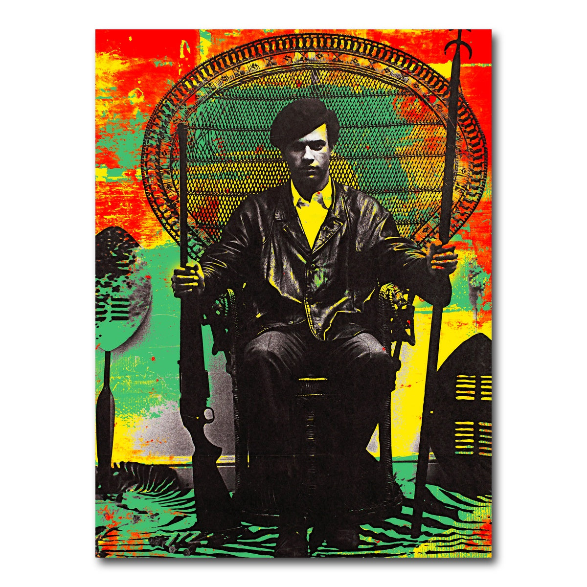 AUTO-MOCKUP WHITE | Huey P Newton | 1 Piece | Gallery Wrap Canvas | group=3x4