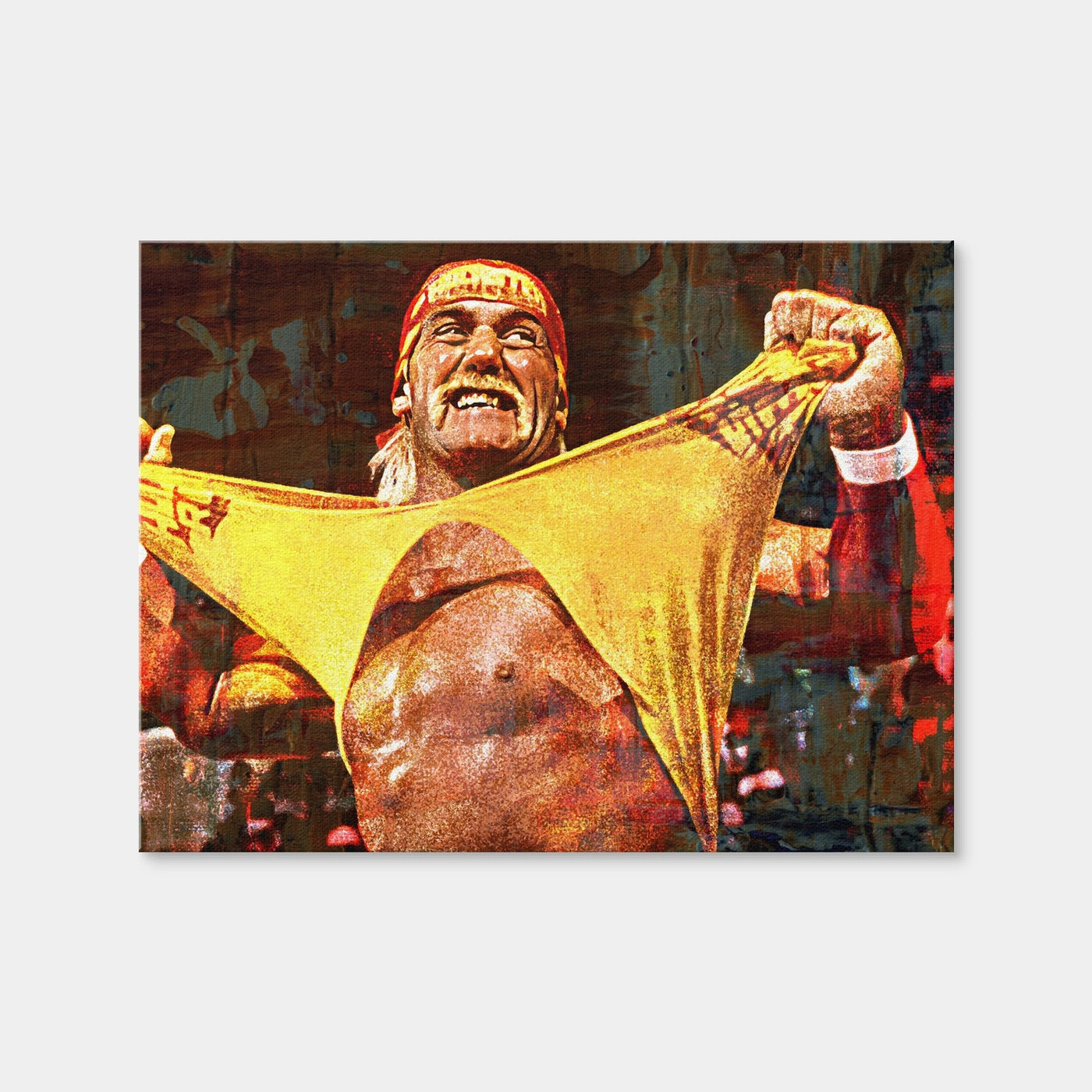 AUTO-MOCKUP WHITE | Hulk Hogan | 1 Piece | Gallery Wrap Canvas | group=4x3