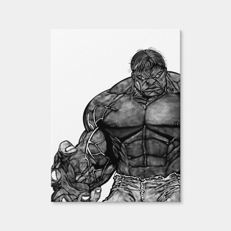 AUTO-MOCKUP WHITE | Hulk Sketch | 1 Piece | Gallery Wrap Canvas | group=3x4