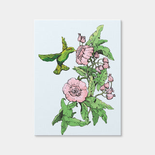 AUTO-MOCKUP WHITE | Hummingbird Drinking Nectar | 1 Piece | Gallery Wrap Canvas | group=3x4
