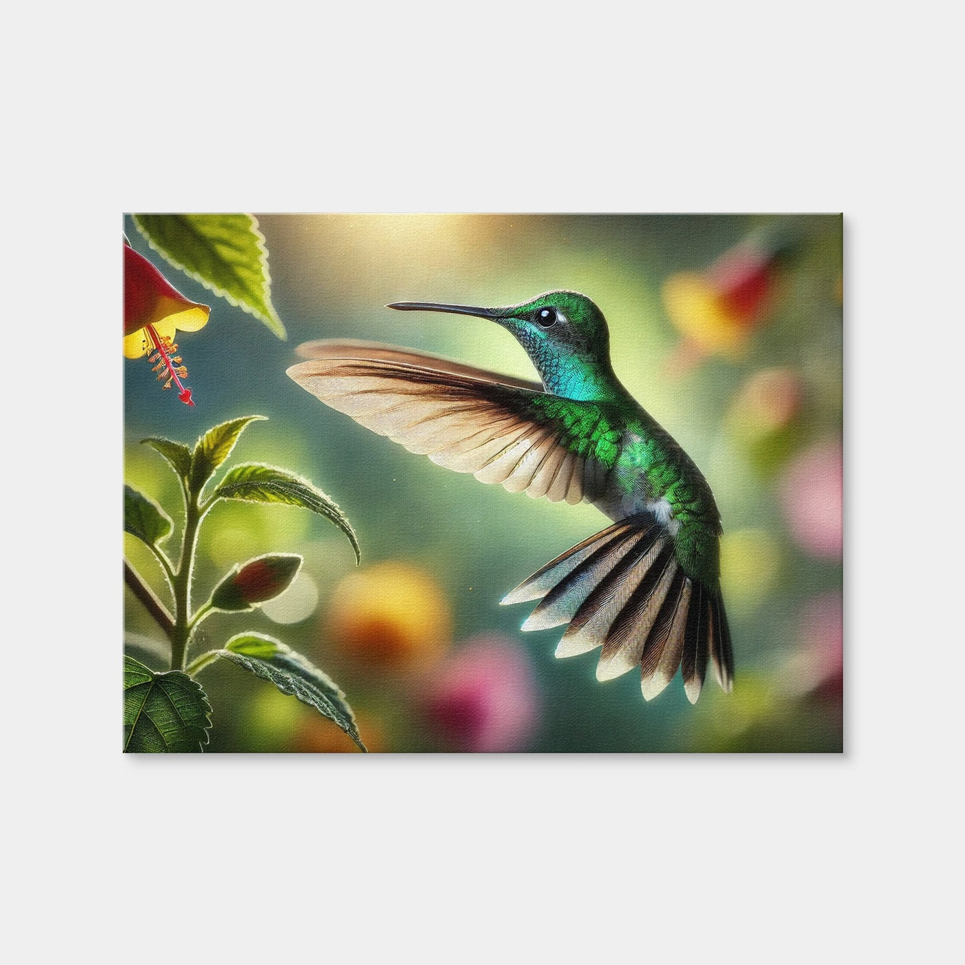 AUTO-MOCKUP WHITE | Hummingbird in Motion | 1 Piece | Gallery Wrap Canvas | group=4x3
