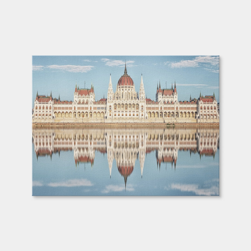 AUTO-MOCKUP WHITE | Hungarian Parliament Building | 1 Piece | Gallery Wrap Canvas | group=4x3