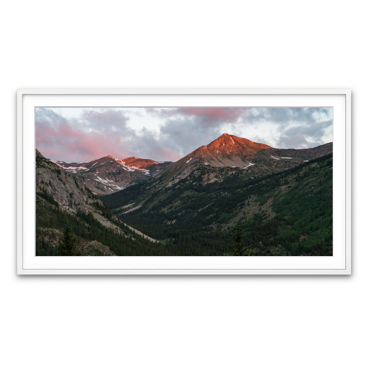 Framed Print 2x1 White