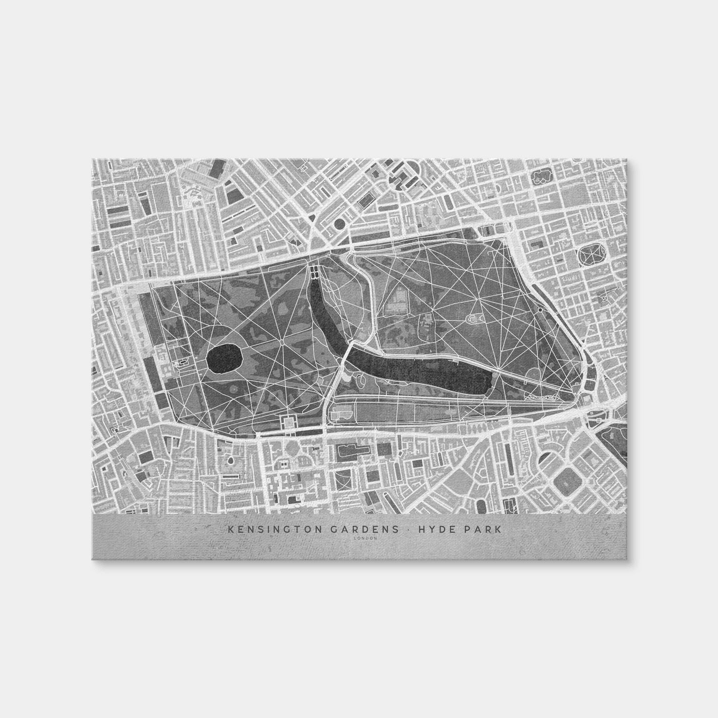 AUTO-MOCKUP WHITE | Hyde Park Map 2 | 1 Piece | Gallery Wrap Canvas | group=4x3