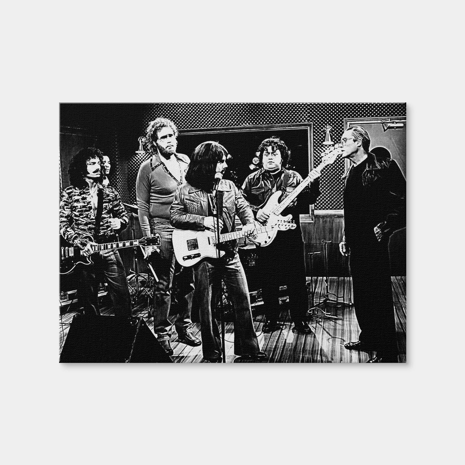 AUTO-MOCKUP WHITE | I Need More Cowbell Grayscale | 1 Piece | Gallery Wrap Canvas | group=4x3