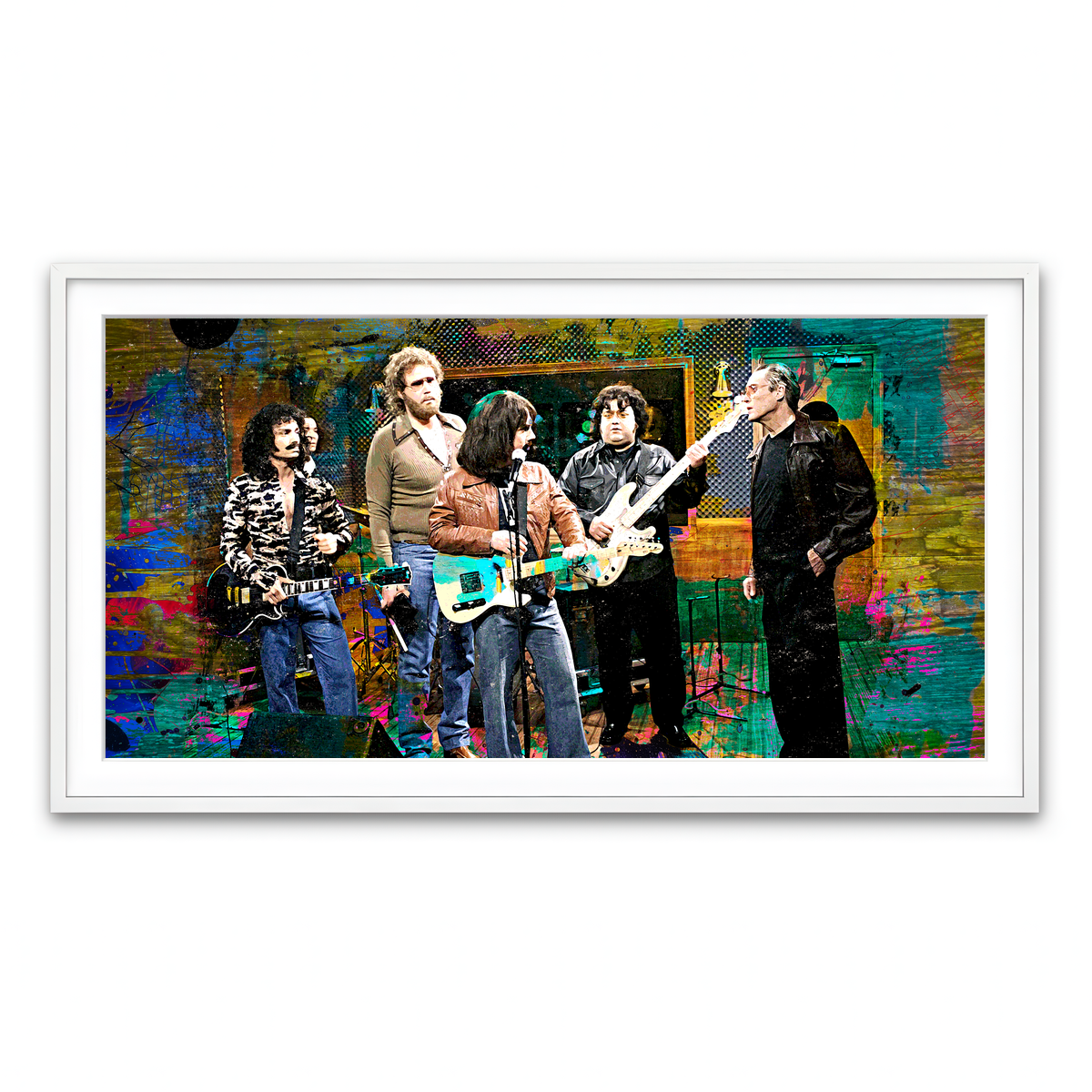 Framed Print 2x1 White