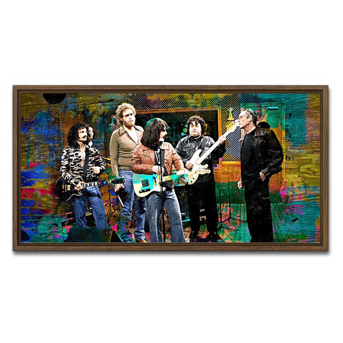 AUTO-MOCKUP WHITE | I Need More Cowbell | 1 Piece | Walnut Framed Canvas | group=2x1
