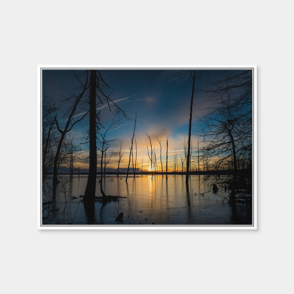 Ice & Fire Wall Art — Framed Canvas Format preview